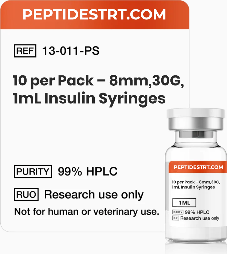 21 10 per Pack – 8mm, 30G, 1mL Insulin Syringes - Image 1